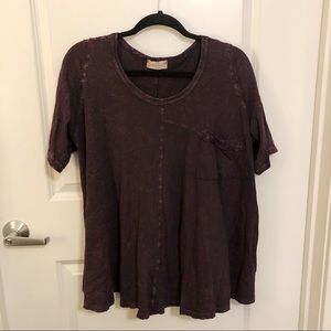 Purple Pocket Tee